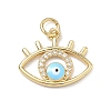 Brass Micro Pave Cubic Zirconia Pendants KK-H255-02A-G02-1