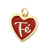 Brass Enamel Pendants KK-G554-04G-03-1