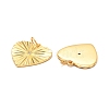 Brass Micro Pave Clear Cubic Zirconia Pendants ZIRC-P086-11G-3