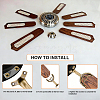 10Pcs Alloy Ceiling Fan Arm Replacement Support Rods FIND-DL0001-10-5