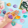 24Pcs 12 Style Gradient Spray Painted Iron Pendants IFIN-TA0001-50-6