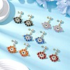 Glass Seed Beads Stud Earrings EJEW-MZ00270-2