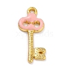 Golden Alloy Enamel Pendants KK-P197-06C-G-1