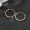 Brass Hoop Earrings EJEW-G474-01G-03-3