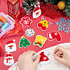 20Pcs 10 Style Christmas Theme Towel Embroidery Cloth Sew on Patches PATC-FG0001-45-3