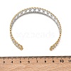 304 Stainless Steel Cuff Bangles for Women BJEW-D466-03GP-3