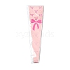 Bowknot Print Transparent PE Cone Flower Sleeves ABAG-FZC0002-001G-7
