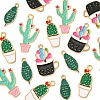 16Pcs 4 Styles Alloy Enamel Pendants ENAM-FS0001-86-3