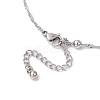 304 Stainless Steel Singapore Chain Anklets AJEW-AN00646-4