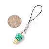 Glass Beaded Ice Cream Pendant Decorations HJEW-MZ00179-02-3