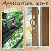 Rattan & Iron Witch Bells for Door Knob for Protection AJEW-CN0002-54-5