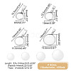 ARRICRAFT 40Pcs 4 Styles 304 Stainless Steel Pendant Cabochon Settings FIND-AR0004-27-2