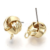 Iron Stud Earring Findings X-IFIN-T014-06G-NR-2