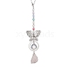 Brass Butterfly Hanging Ornaments HJEW-JM02586-1