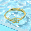 Brass Adjustable Rings for Women RJEW-R005-05G-2