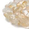 Natural White Topaz Beads Strands G-C027-01-5