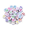 Opaque White Acrylic Beads MACR-N012-09-5