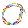 Electroplate Glass Beads Strands EGLA-D300-05-11-4