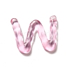 Transparent Resin Alphabet Pendants LS-RESI-C028-02W-2