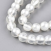 Baking Paint Transparent Glass Beads Strands DGLA-N011-10mm-01-3