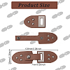 Fingerinspire 6 Sets PU Imitation Leather Sew on Toggle Buckles FIND-FG0001-84-2