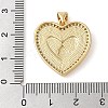 Brass & Shell & Clear Cubic Zirconia Pendants KK-I712-04G-3