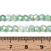 Ombre Effect Dyed Glass Beads Strands GLAA-T025-4mm-09F-4