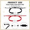 12Pcs 2 Styles Adjustable Polyester Thread Braided Bracelets for Women Men BJEW-UN0001-88B-2