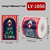 200Pcs Christmas Theme Paper Self-Adhesive Stickers DIY-M070-02L-1