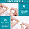 Unicraftale 8 Sets 4 Styles 304 Stainless Steel Slide Lock Clasps STAS-UN0037-32-3