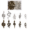 Beadthoven 40 Pcs 10 Styles Alloy Pendants FIND-BT0001-01-8