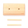 2 Spools Wooden Thread Holder DIY-H146-04-2