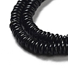 Natural Black Onyx(Dyed & Heated) Beads Strands G-G084-A04-01-4