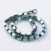 Vacuum Plating Electroplate Non-magnetic Synthetic Hematite Beads Strands G-F534-A08-2