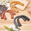   6Pcs 3 Style Wooden U-Shaped Bag Handles FIND-PH0010-45-4