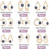 SUPERFINDINGS 36Pcs 9 Style Alloy Enamel Pendants FIND-FH0004-17-2