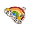 Alloy Enamel Pendants ENAM-M009-01A-P-2