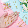 Heart Alloy Enamel Cup Pendant Decorations HJEW-AB00486-3