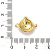 Halloween Brass Orange Enamel Connector Charms KK-F915-04B-G-3