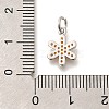 Brass Micro Pave Orange Cubic Zirconia Pendants KK-L225-016P-3