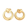 304 Stainless Steel Heart Stud Earrings for Women EJEW-Z068-20G-2