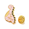 Golden Alloy Enamel Brooches JEWB-K021-03G-G-3