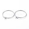 316 Surgical Stainless Steel Hoop Earring Findings X-STAS-J025-01B-P-2