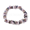 Natural Mixed Gemstone Chips Stretch Bracelets BJEW-JB11070-02-1