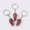 Natural Red Jasper Keychain KEYC-P041-B06-1