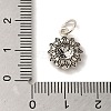 925 Sterling Silver Sunflower Charms STER-K180-03AS-3