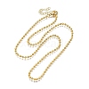 2.5MM Brass Ball Chain Necklaces NJEW-M108-04G-2