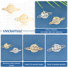 8Pcs 4 Style 201 Stainless Steel Pendants STAS-UN0033-95-4