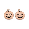 Halloween Theme Rack Plating Luminous Alloy Enamel Pendants ENAM-N056-229G-2