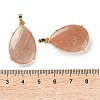 Natural Sunstone Pendants G-U002-01G-E-3